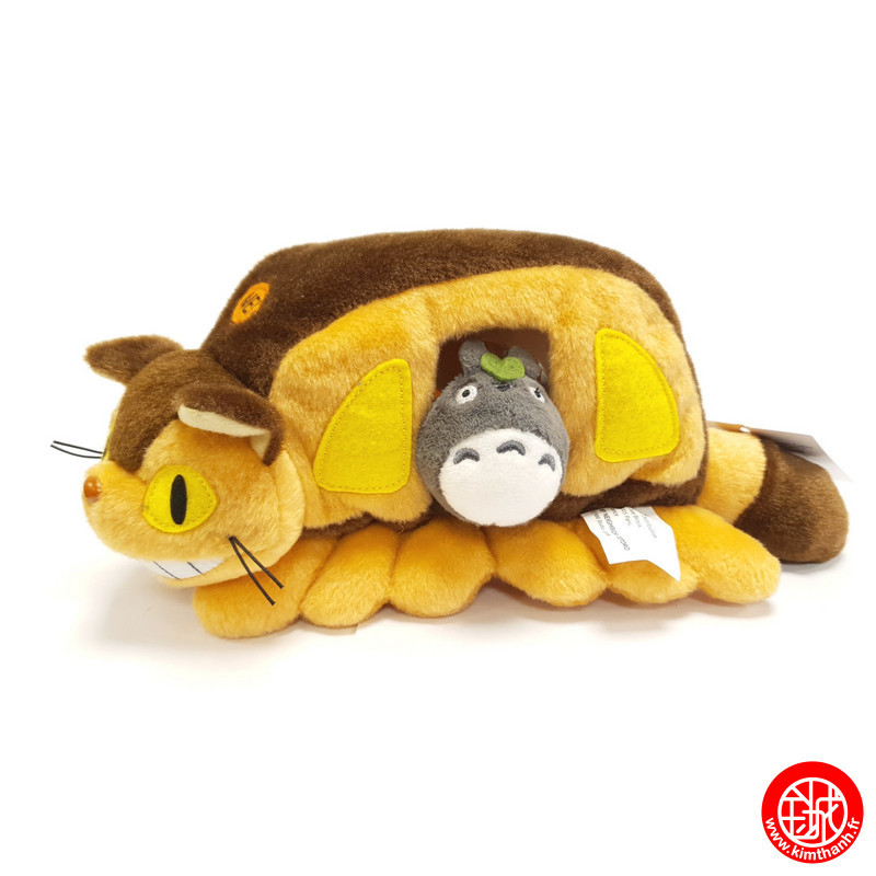Peluche Chatbus avec Totoro© - Mon voisin Totoro© (L25cm)