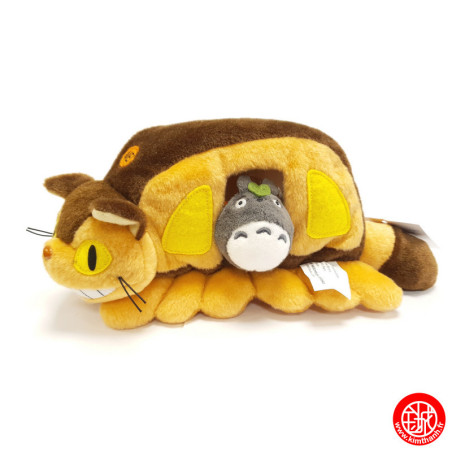 Peluche Chatbus avec Totoro© - Mon voisin Totoro© (L25cm)