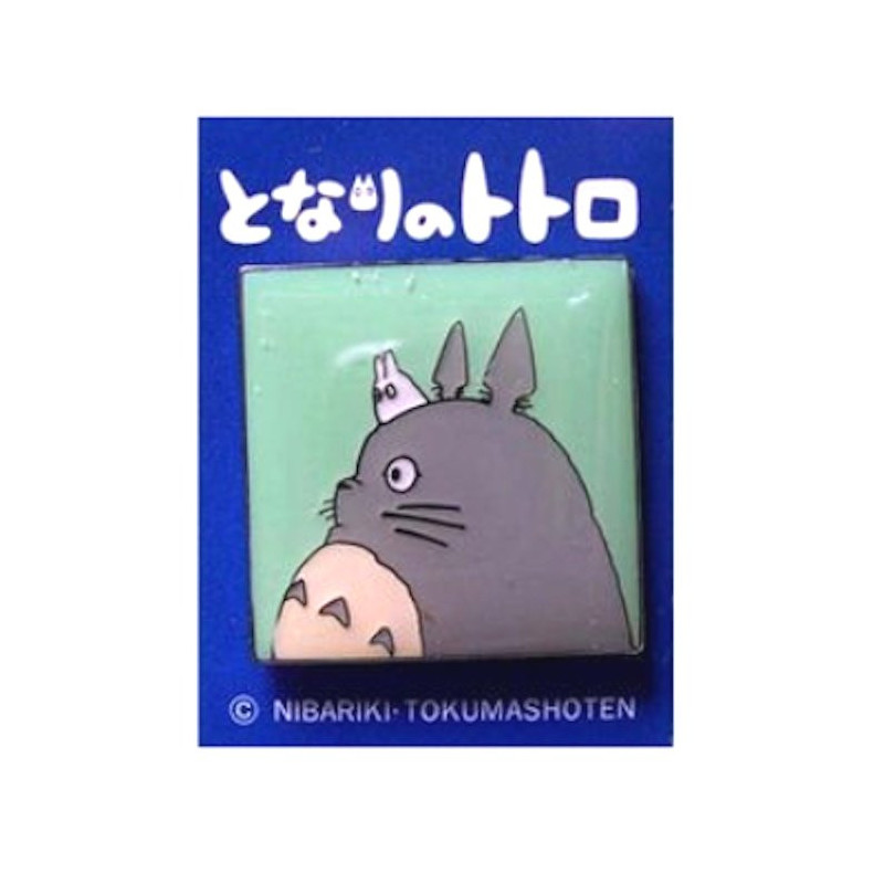 Pin's carré TOTORO blanc gris - Mon voisin Totoro© (2.5cm)