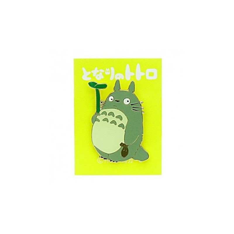 Pin's TOTORO gris feuilles - Mon voisin Totoro© (L2.4*h3cm)