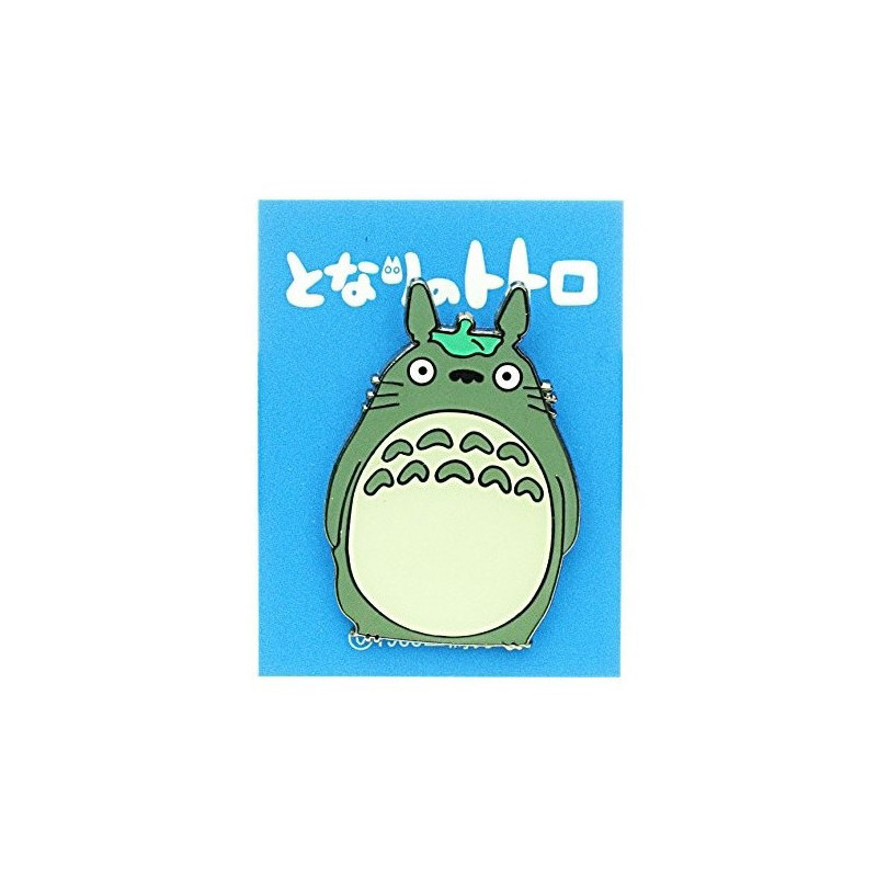 Pin's TOTORO gris feuilles - Mon voisin Totoro© (L2.4*h3cm)