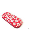 Etui à lunettes rigide en CHiRiMEN rouge FLEURS de CERiSiER