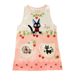 Tablier Jiji Fraises brodé 84*61cm - Kiki la petite sorcière©