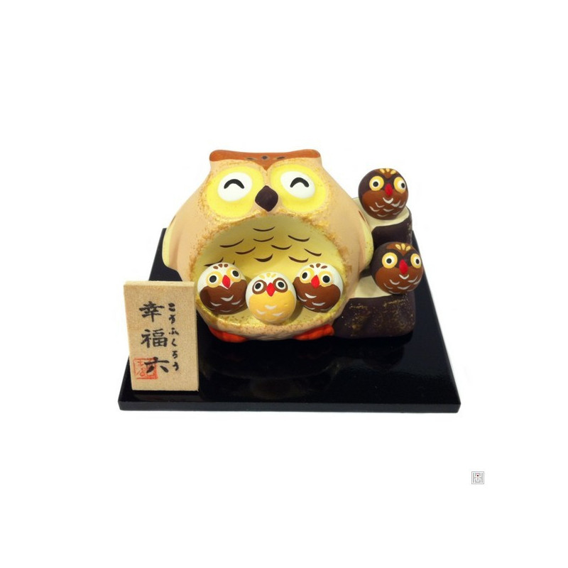 Famille chouettes KOFUKURU (h4.5cm)