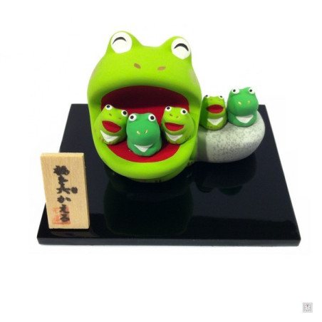 Famille grenouilles MUKAERU (h5cm)