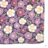 Furoshiki FLEURS de CERiSiER violet en chirimen (100x100cm)