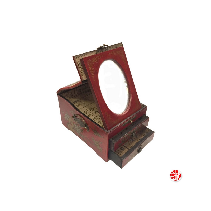 Boîte à bijoux avec miroir et 1 tiroir PERSONNAGES (L17xP21xh12cm)