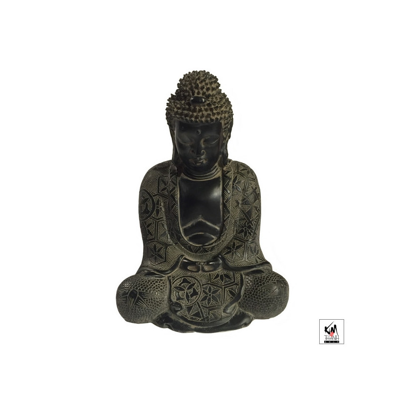 Bouddha de KAMAKURA (Amita) en résine antique (h15cm)