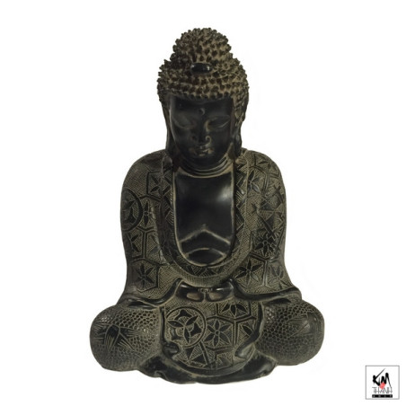 Bouddha de KAMAKURA (Amita) en résine antique (h15cm)