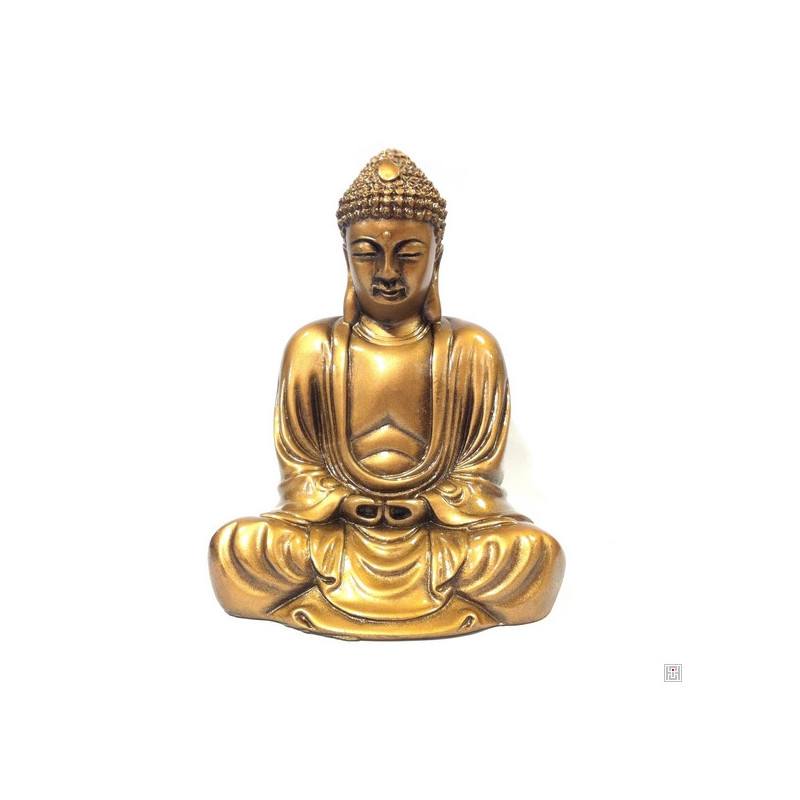 Bouddha de KAMAKURA (Amita) en résine doré (h11cm)