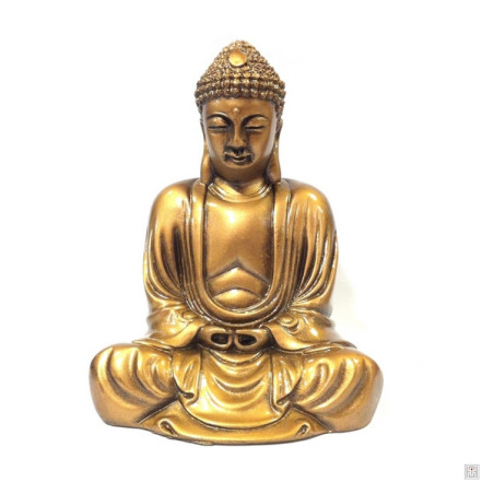 Bouddha de KAMAKURA (Amita) en résine doré (h11cm)