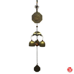 Carillon Pagode 3 cloches YiN-YANG PAKWA h45cm