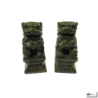 Chiens de Foo en jade (Protection) h12cm