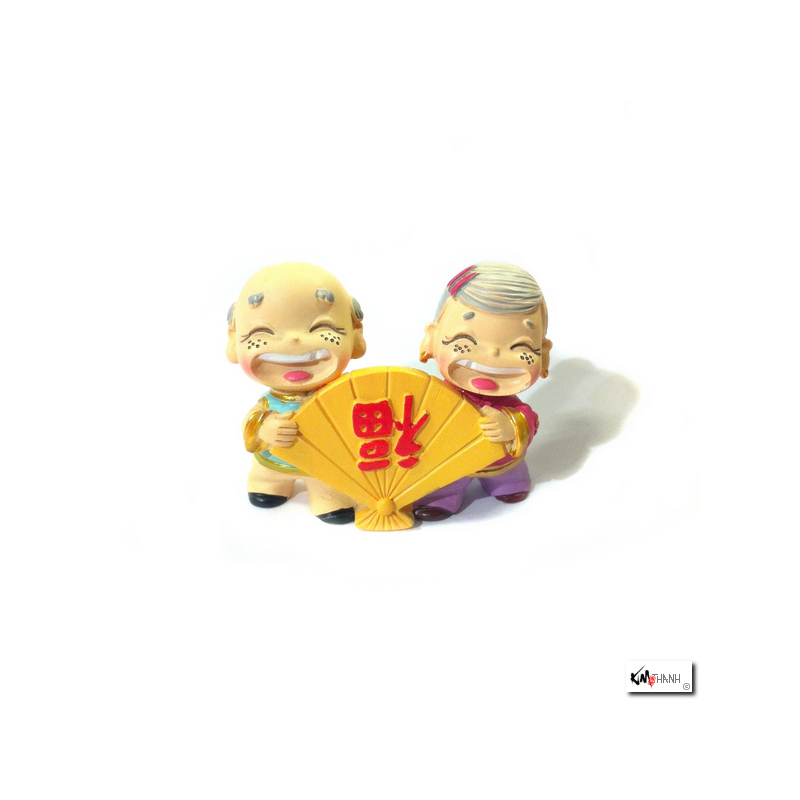 Couple papy-mamie BONhEUR (h5cm)