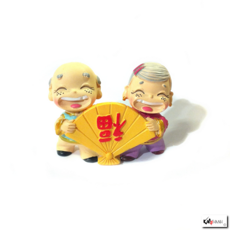 Couple papy-mamie BONhEUR (h5cm)