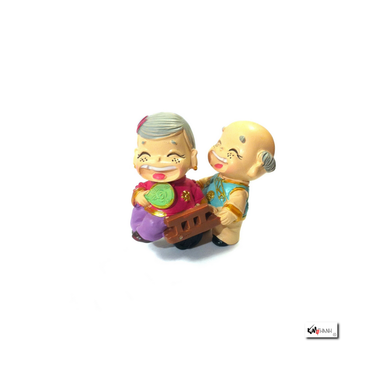 Couple papy-mamie BROUETTE (h4.5cm)
