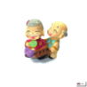 Couple papy-mamie BROUETTE (h4.5cm)