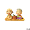 Couple papy-mamie POiSSON (h4.5cm)