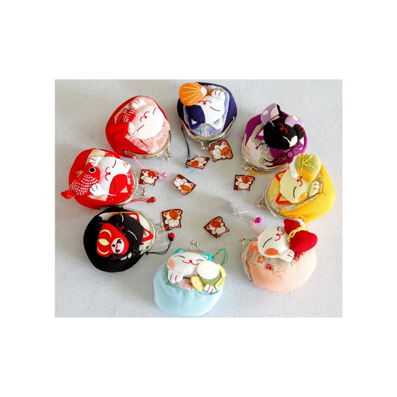 Porte-monnaie clip Maneki nekochirimen