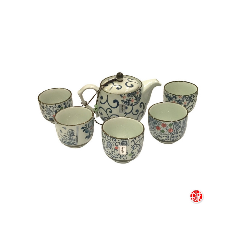 Service à thé 6 pièces NAGOYA en porcelaine