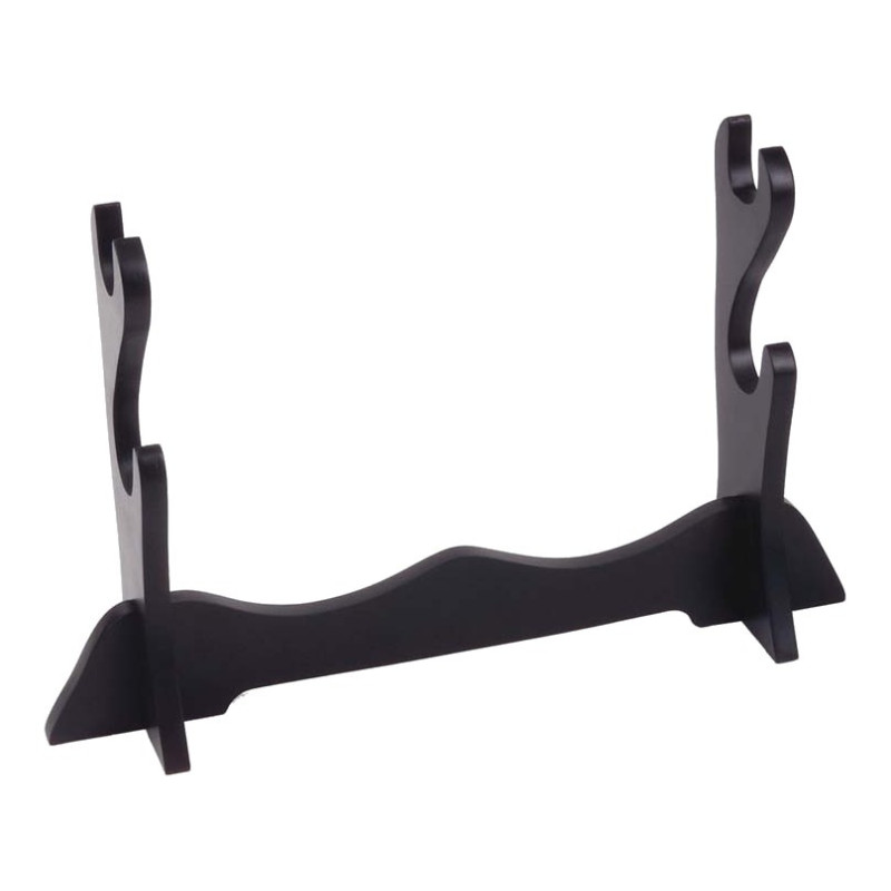 Support 2 sabres noir mat