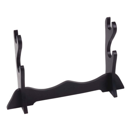 Support 2 sabres noir mat