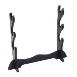 Support 3 sabres noir mat