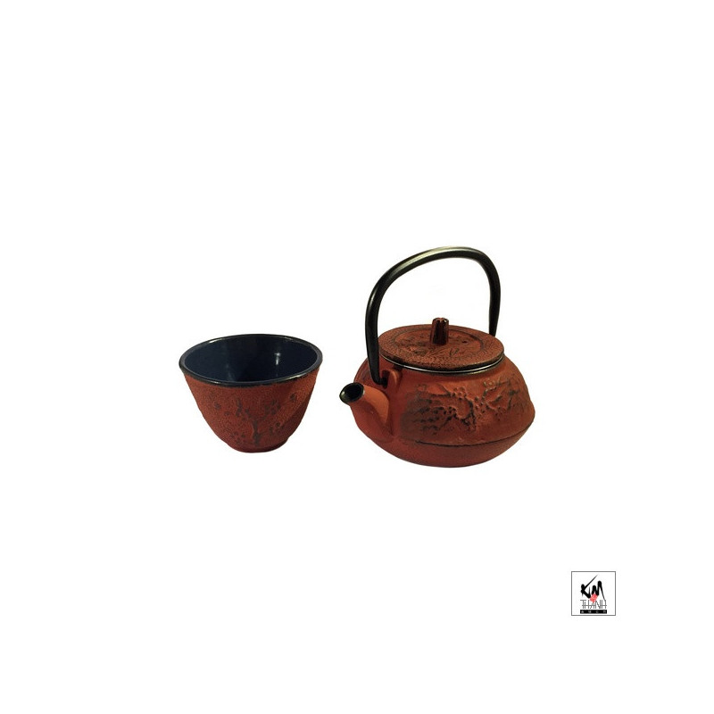 Théière en fonte chinoise 3 AMiS 0.30L rouge foncé