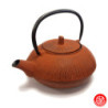 Théière en fonte chinoise BAMBOU 0.65L rouge