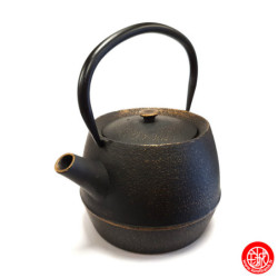 Théière en fonte chinoise GENDAi 0.80L noir et or