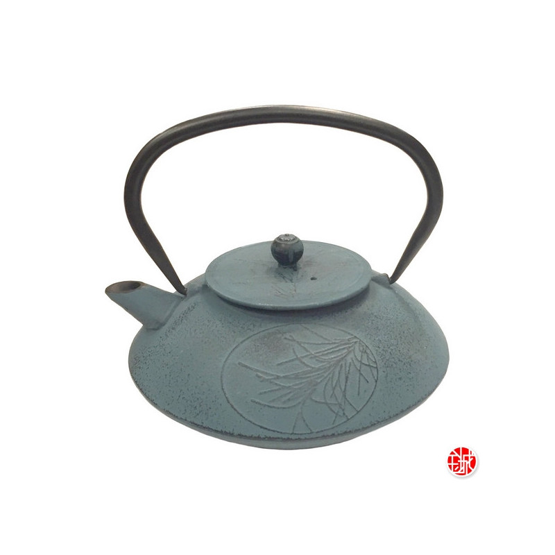 Théière en fonte chinoise PiN 0.80L bleu