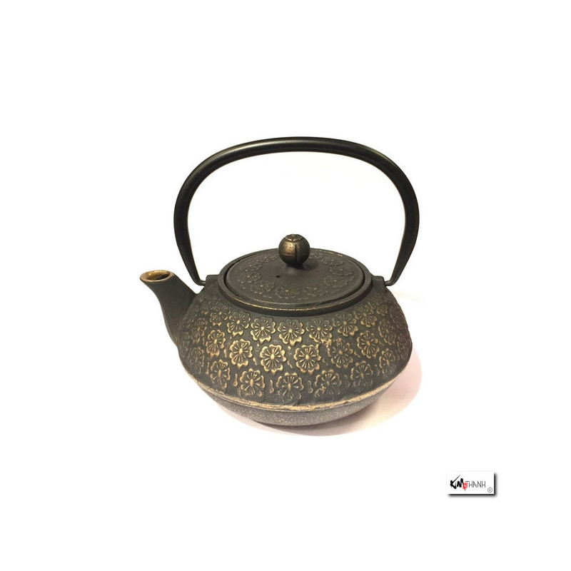 Théière en fonte chinoise SAKURA 0.80L bronze