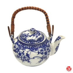 Théière FLEURS de POMMiER en porcelaine japonaise (0L60)