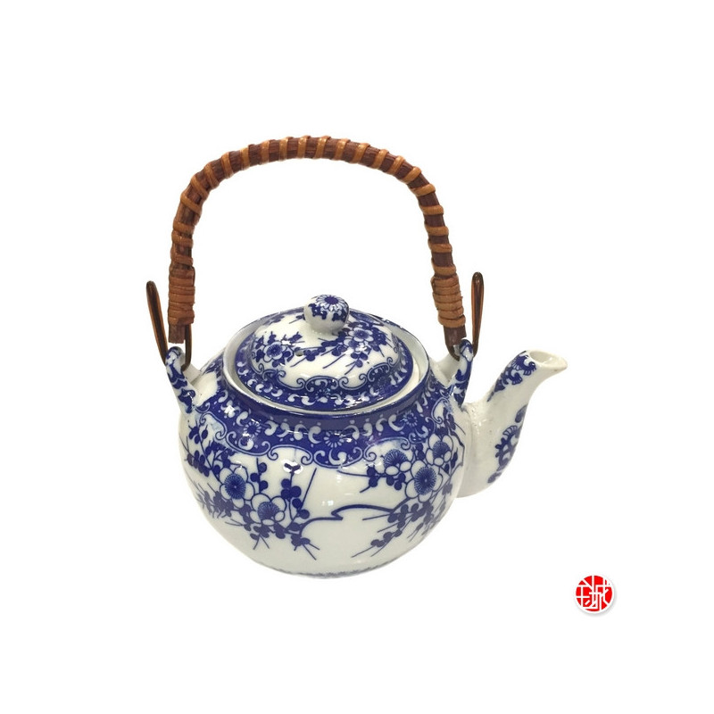 Théière FLEURS de POMMiER en porcelaine japonaise (0L60)