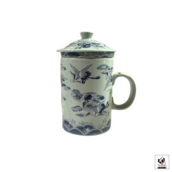 Tisanière & filtre en porcelaine GRUES (Longévité)