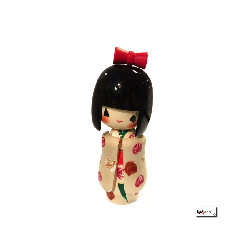 Kokeshi OTOMESOdE blanc (h16cm)