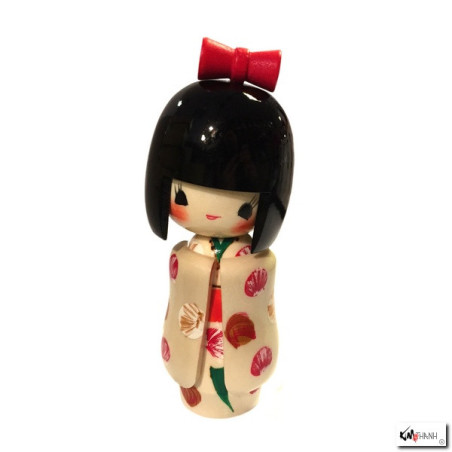 Kokeshi OTOMESOdE blanc (h16cm)