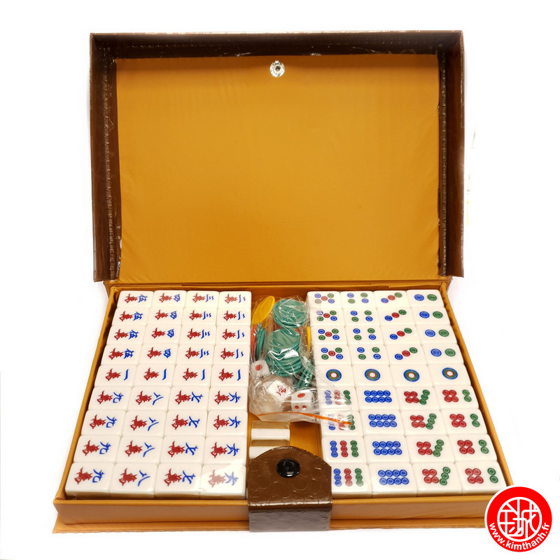 Mah-jongg de voyage en résine (L24.5*18cm)