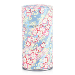 Boîte à thé japonaise (chazutsu) papier washi SUbENE no hANA (150g)