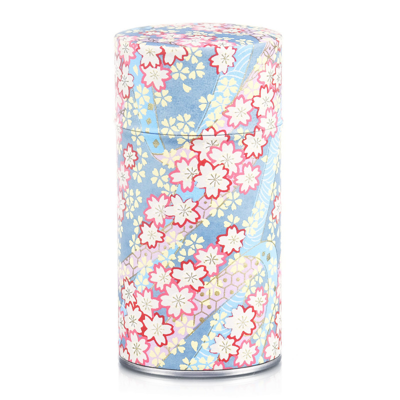Boîte à thé japonaise (chazutsu) papier washi SUbENE no hANA (150g)