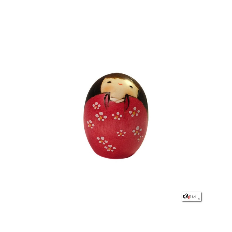 Kokeshi ShiAWASE PiNK (h7cm)