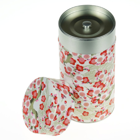 Boîte à thé japonaise (chazutsu) papier washi YUKiNA (250g)