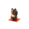 Maneki Neko NOiR en argile (h10.5cm)