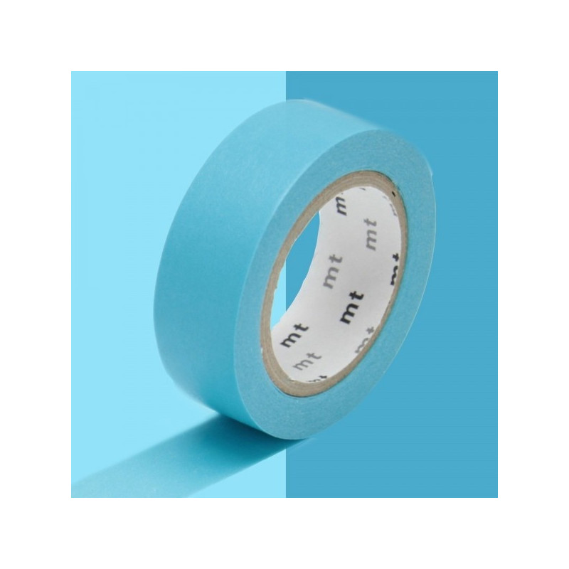 masking tape basic mizu (bleu d'eau) 15mm*10m