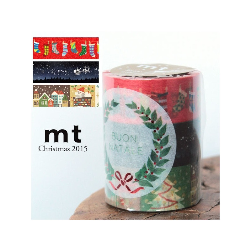 masking tape Christmas 2015 set C (Noël 2015) 3*20mm*7m