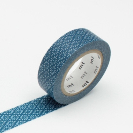 masking tape déco hanabashi tomekon (fleurs losange bleu) 15mm*10m