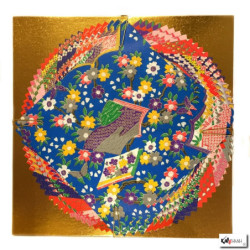 Papier origami 24 feuilles 15x15cm assortis