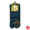 Tabi Socks (M) Chaussettes à orteil japonaises KARAKUSA bleu marine (Taille extensible de 39 à 44)