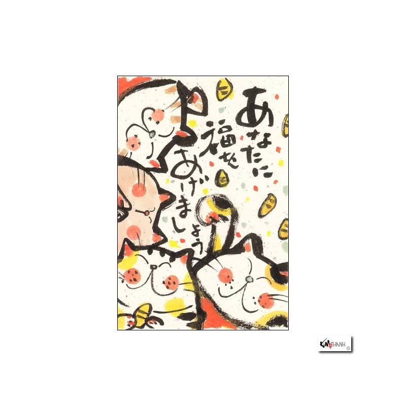 Carte MANEKI NEKO Le Temps des Bonheurs (10x15cm)