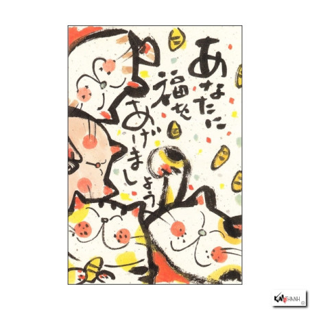 Carte MANEKI NEKO Le Temps des Bonheurs (10x15cm)
